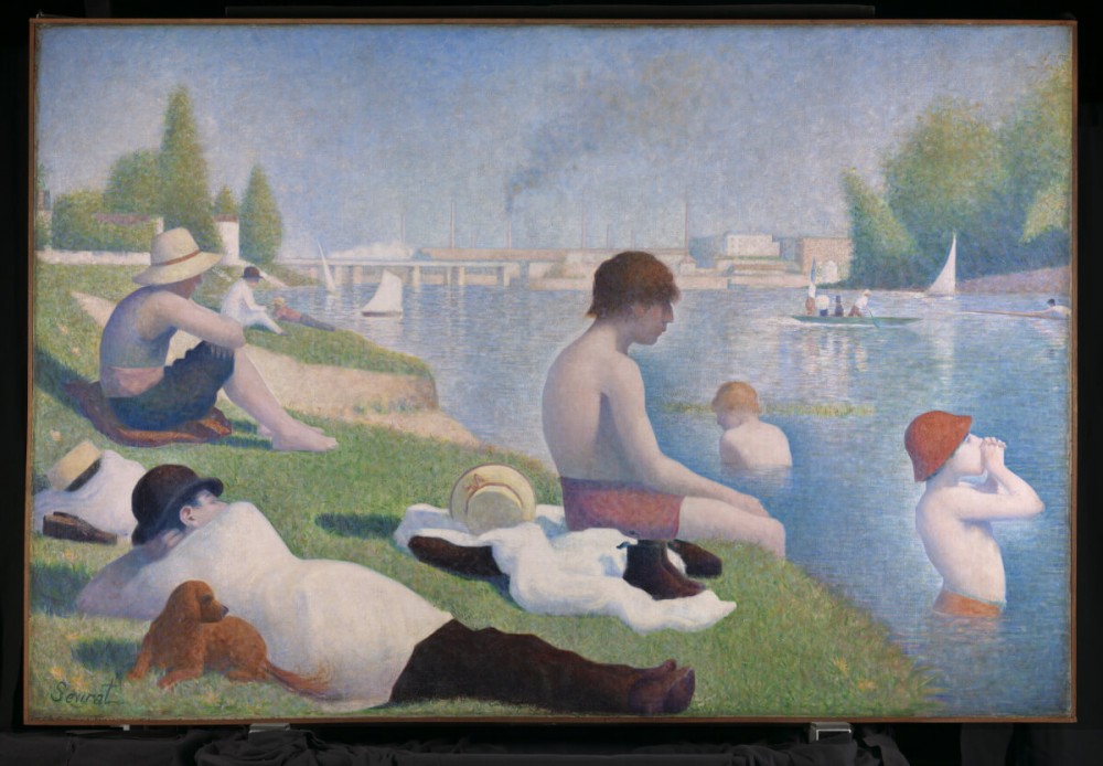 Georges Seurat, Baters at Asnieres, 1884 - Normal Vision. 